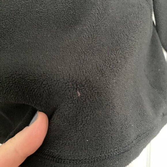 NORTH FACE 1/4 Zip Black Polartec Fleece Pullover Breast Cancer Small - Picture 12 of 16